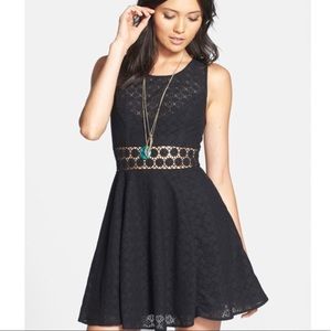 NWT Free People Daisy dress, size 6. Black.